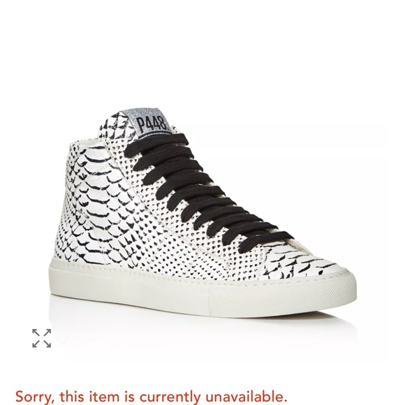 P448 Women's Star Snake Embossed High Top Sneakers First Edition!